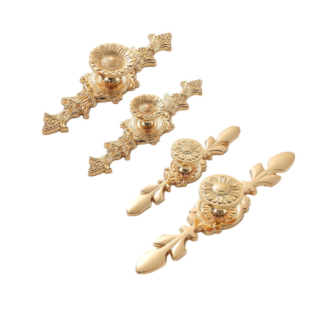Decorative Copper Door Handles | Ornate Brass Pull Handles for Cabinets