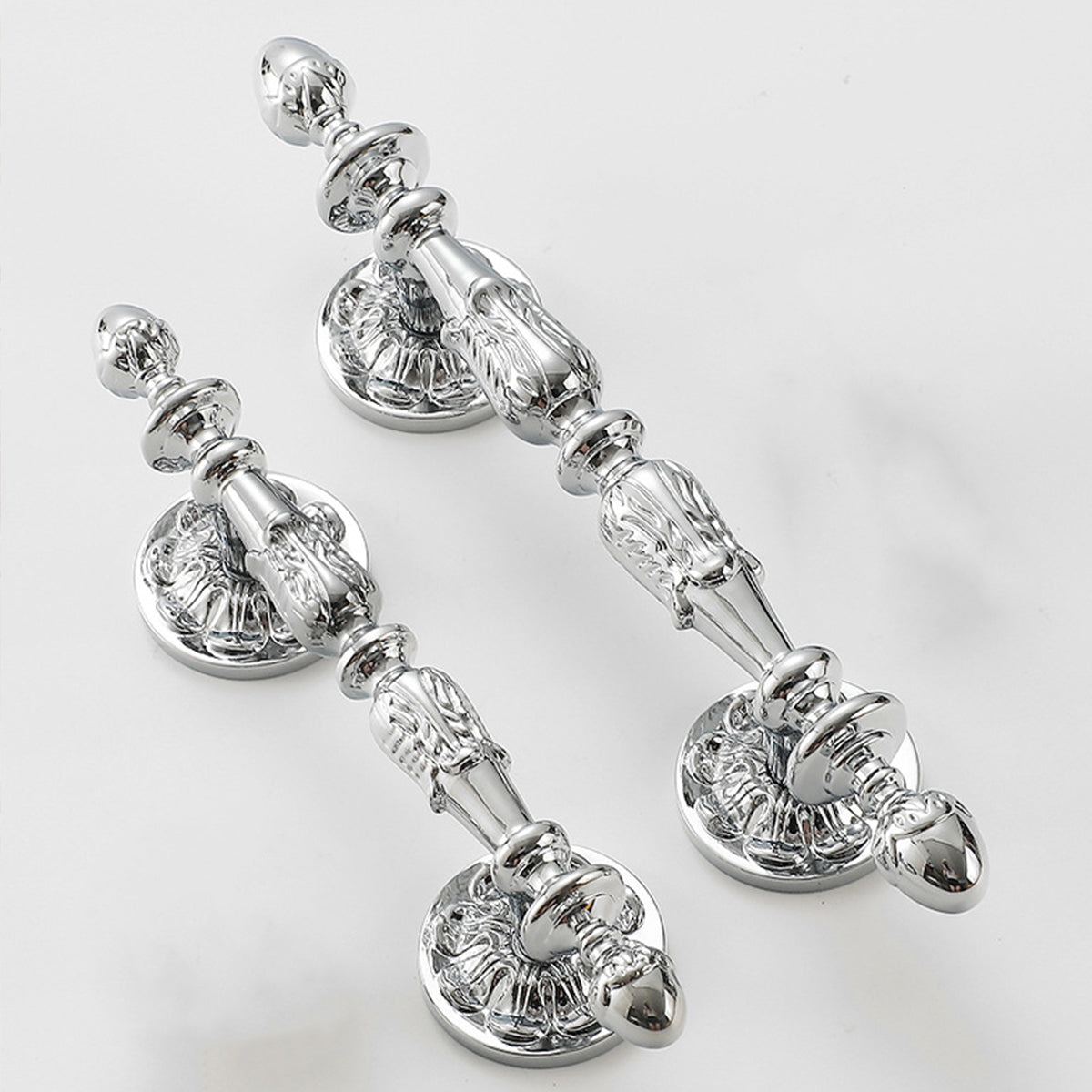 Vintage Brass and Silver Cabinet Handles | Elegant Drawer Pull Handles