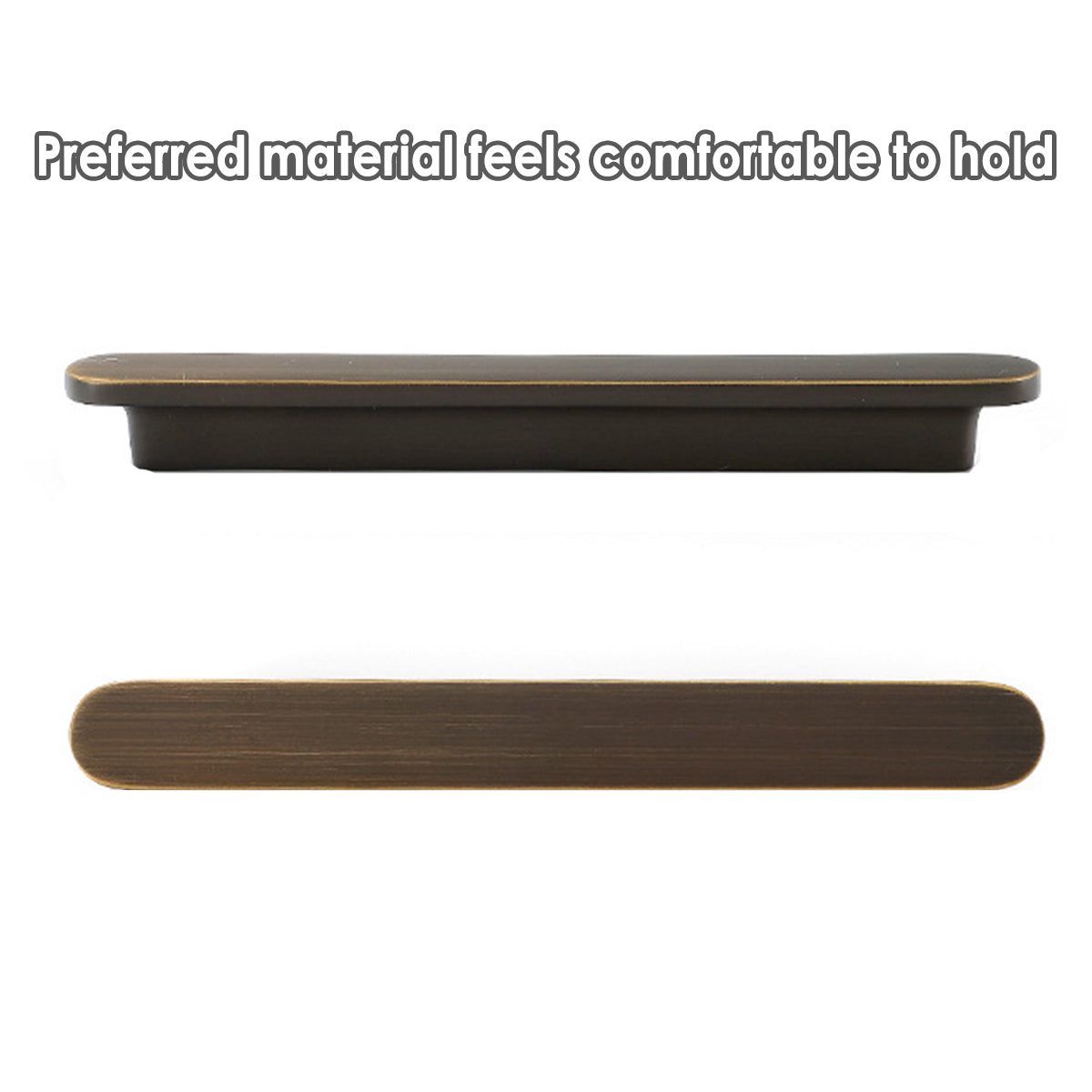 Brushed Brass Cabinet Handles | Slim Modern Drawer Pulls
