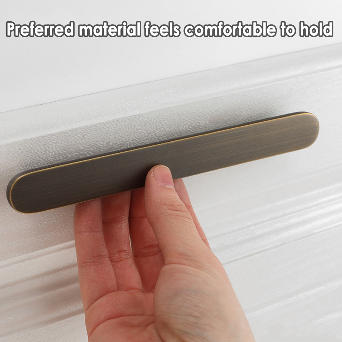 Brushed Brass Cabinet Handles | Slim Modern Drawer Pulls