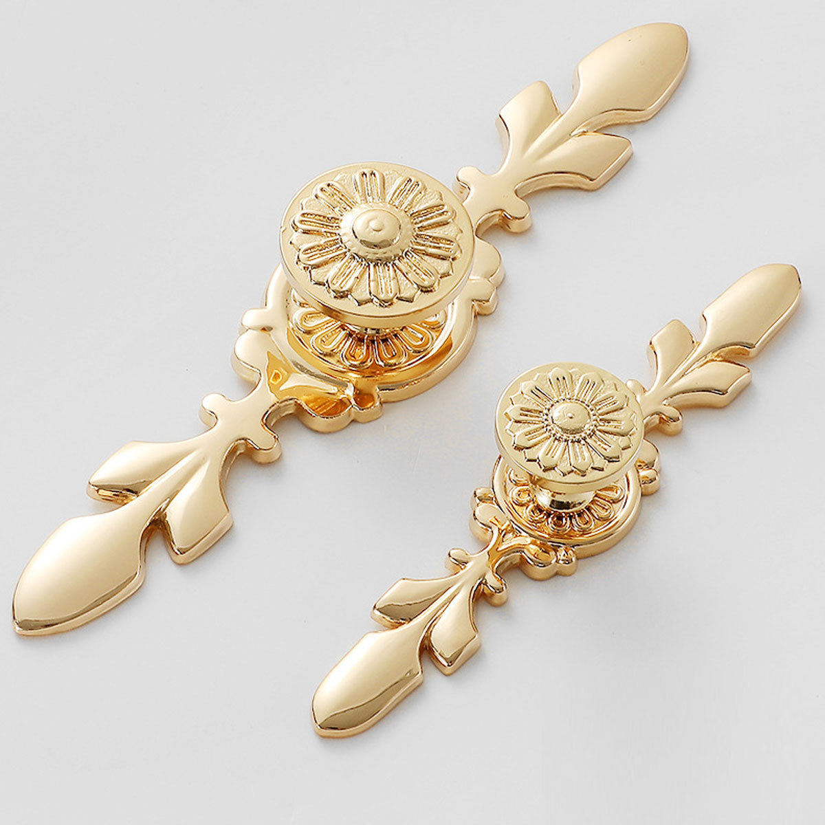 Decorative Copper Door Handles | Ornate Brass Pull Handles for Cabinets
