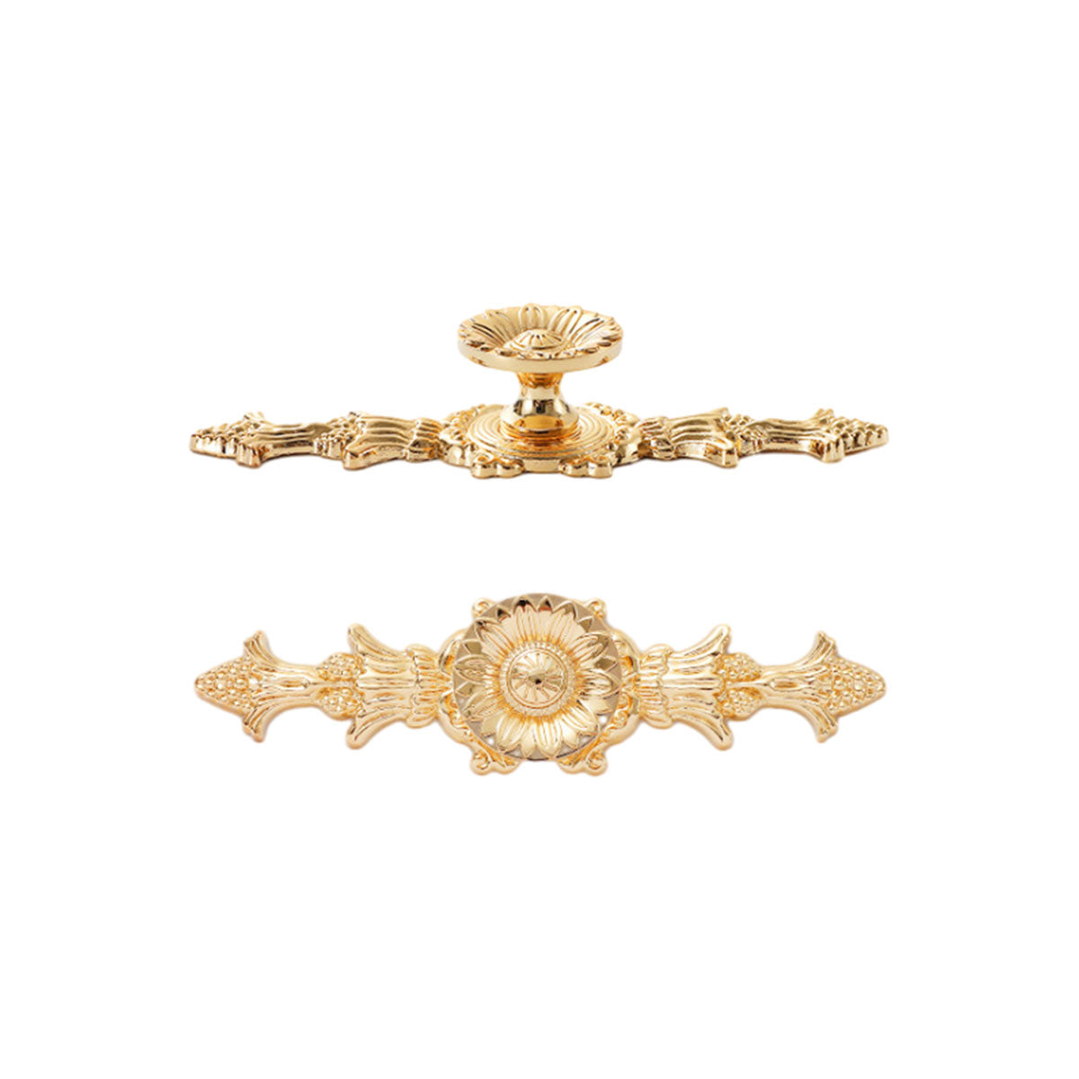 Decorative Copper Door Handles | Ornate Brass Pull Handles for Cabinets