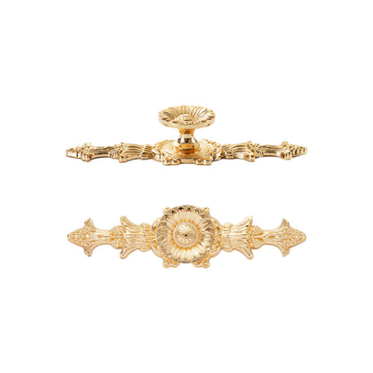 Decorative Copper Door Handles | Ornate Brass Pull Handles for Cabinets