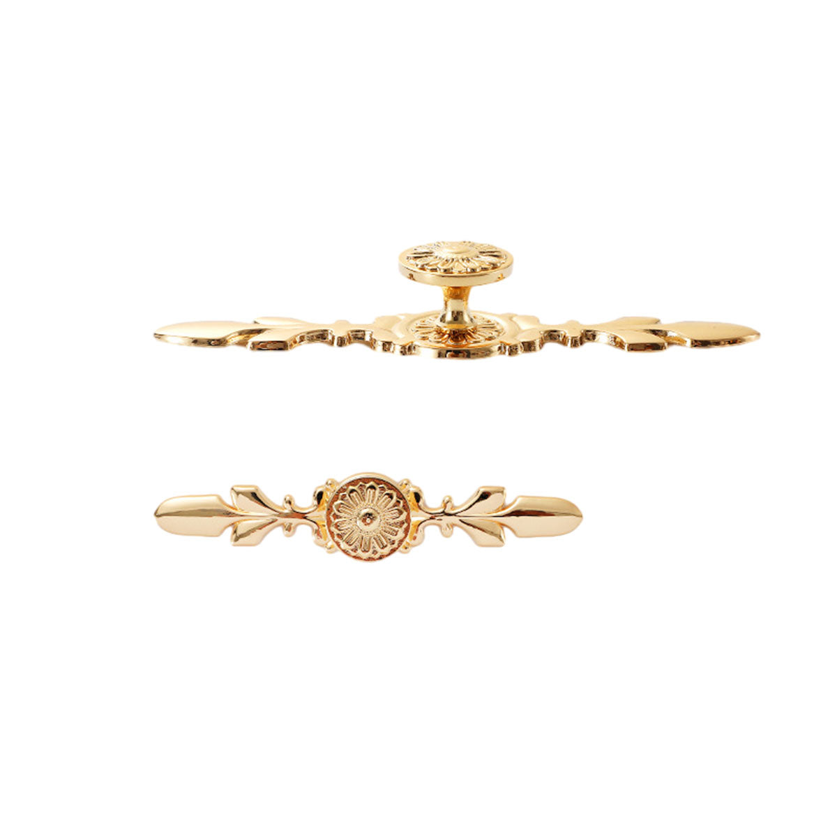 Decorative Copper Door Handles | Ornate Brass Pull Handles for Cabinets