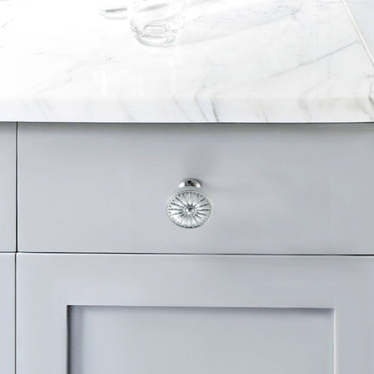 Floral Cabinet Knobs | Brass Cabinet Drawer Pulls