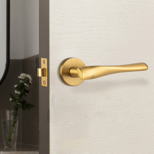 Brass Door Handles for Interior Doors – Passage & Privacy Lever Door Handle