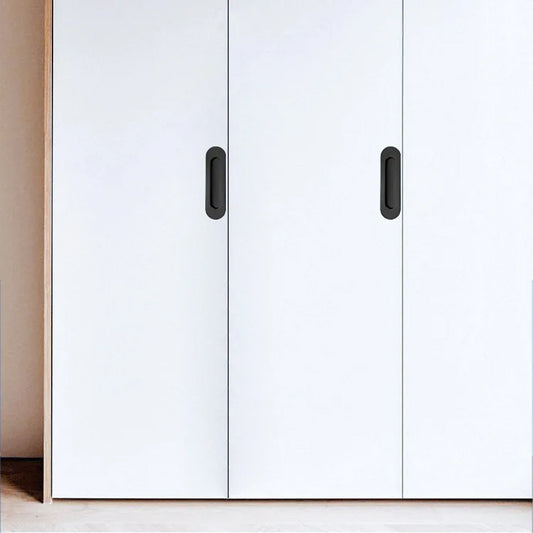 Sleek Embedded Passage Sliding Door Handles – and Cabinet Handles