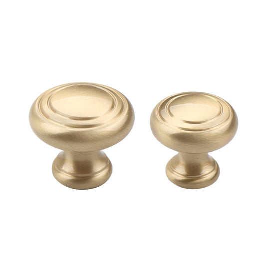 Brass Handle – Classic Round Cabinet Knob