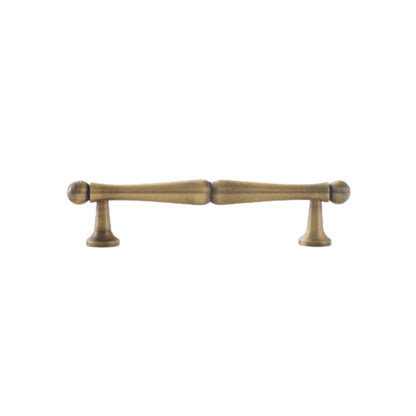 Antique Brass Cabinet Handles – Hourglass Shape Vintage Drawer Pulls