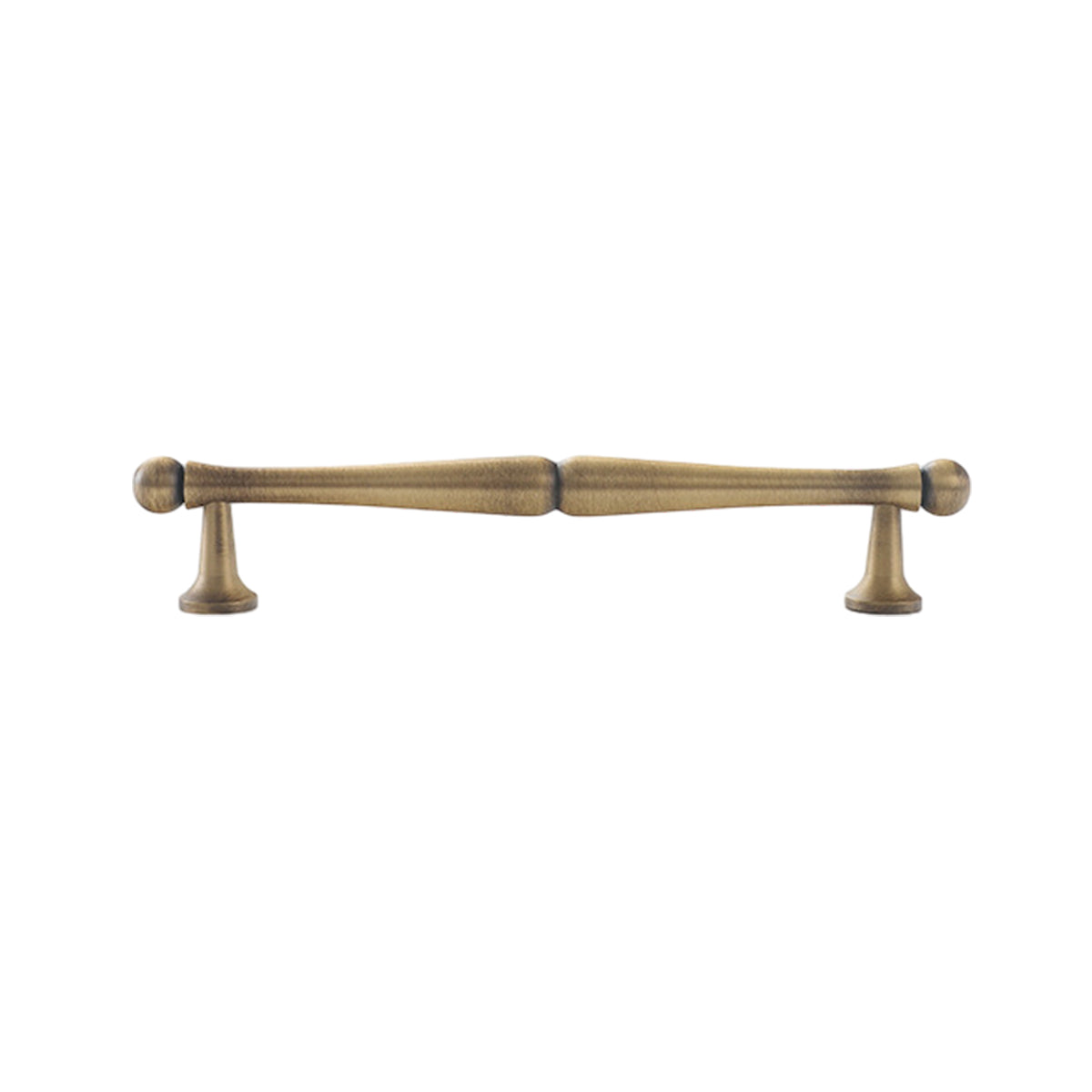 Antique Brass Cabinet Handles – Hourglass Shape Vintage Drawer Pulls