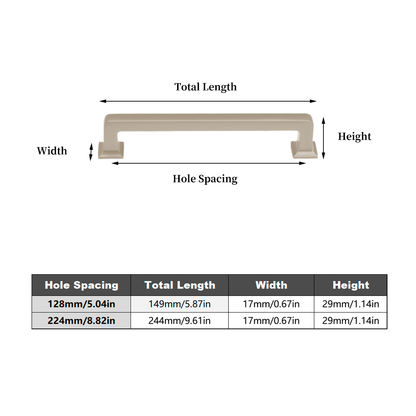 Satin Nickel Cabient Handles