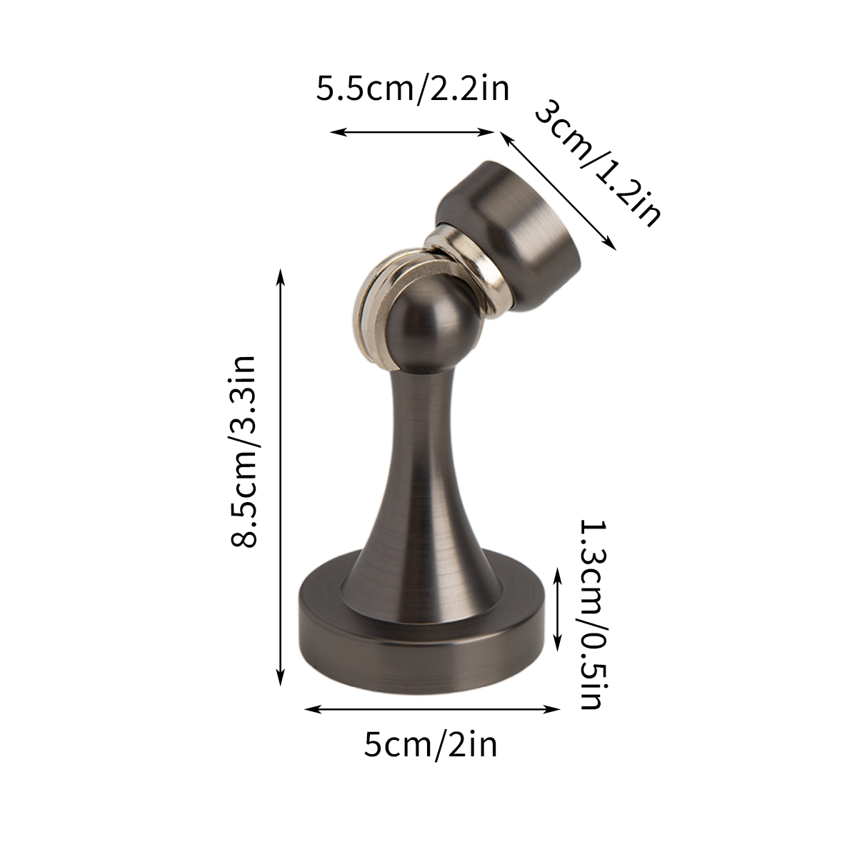 Satin Nickel Magnetic Floor Mounted Door Stop